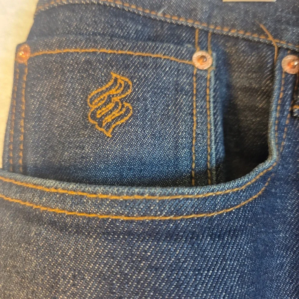 Rocawear Denim Company Mens Dark Wash Bootcut Jeans Sz 40x34